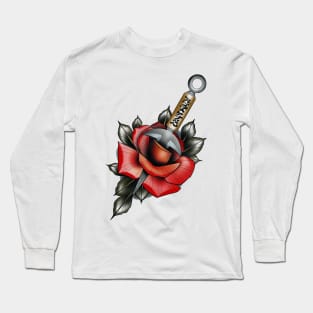 kunai and rose Long Sleeve T-Shirt